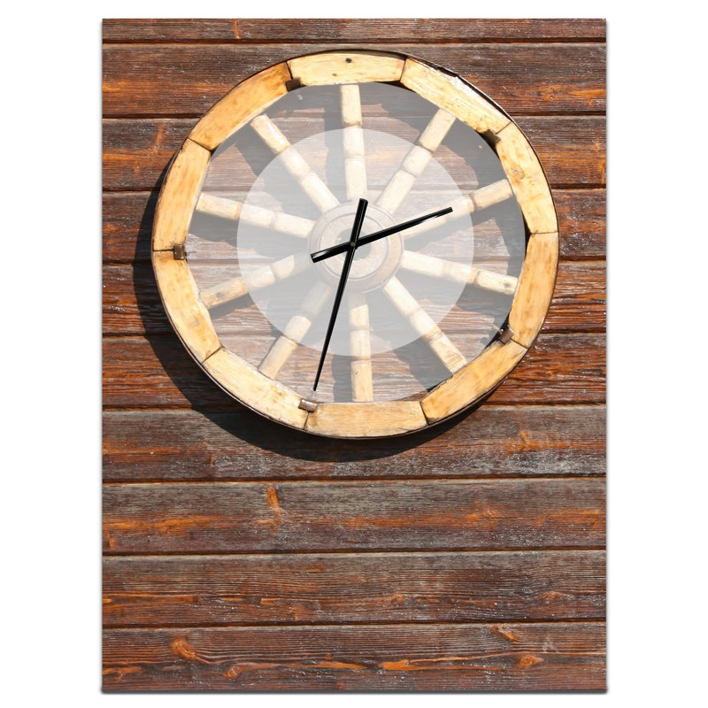 Horloge murale antique, H 32 po x l 24 po x P 1 po