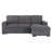 Melody Grey Sectional With Pullout