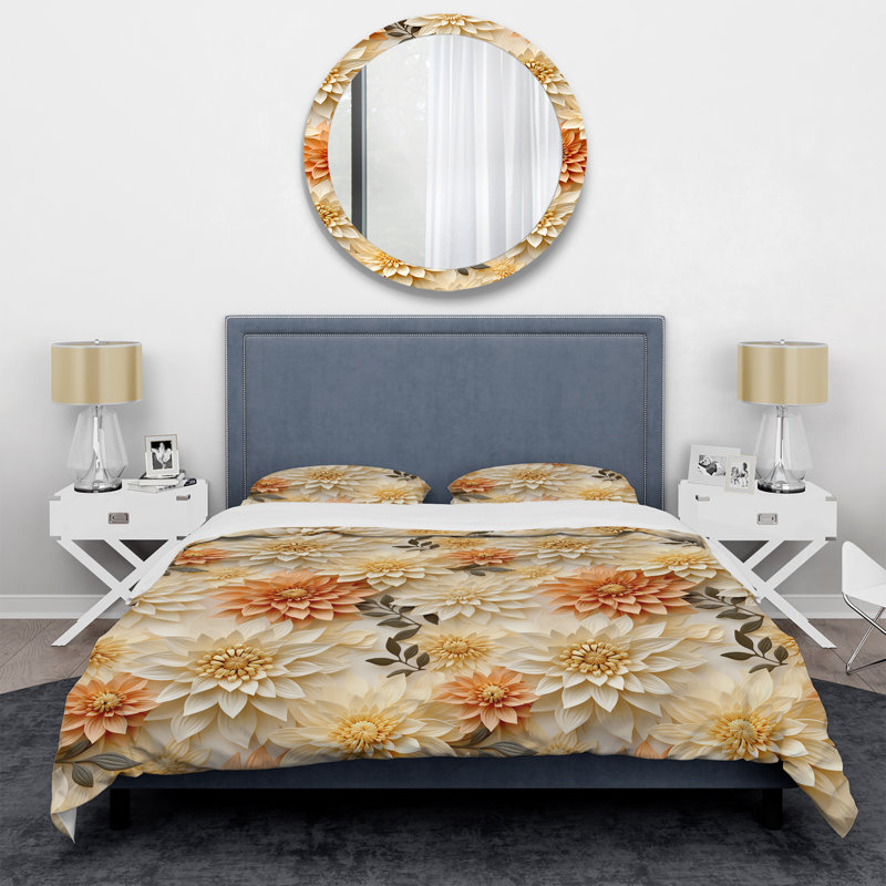 Ensemble de housse de couette Earthy Mandala, Housse de couette pour très grand lit et 2 très