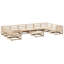Vidaxl 11 Piece Garden Sofa Set Solid Wood Pine-100326410-100326408