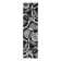 Mehul Woven Geometric Gray/Black/Ivory Area Rug – Modern Abstract Polypropylene Carpet for Living Room, Bedroom, Entryway, or Dining Room