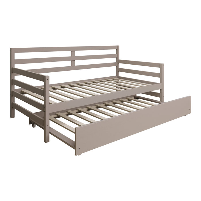 Winston Porter Oeds Solid Wood Daybed with Trundle & Reviews | Wayfair