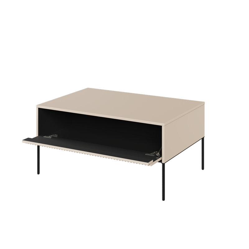 Amarian 4 Legs Coffee Table with Storage, Sand Beige
