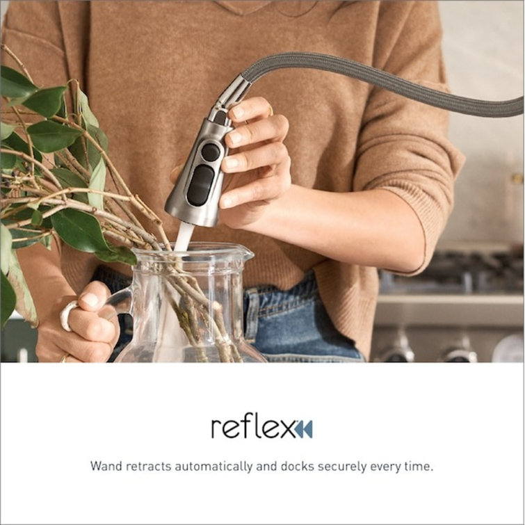 Moen Arbour One Handle Pulldown Kitchen Faucet Featuring Power Boost and Reflex