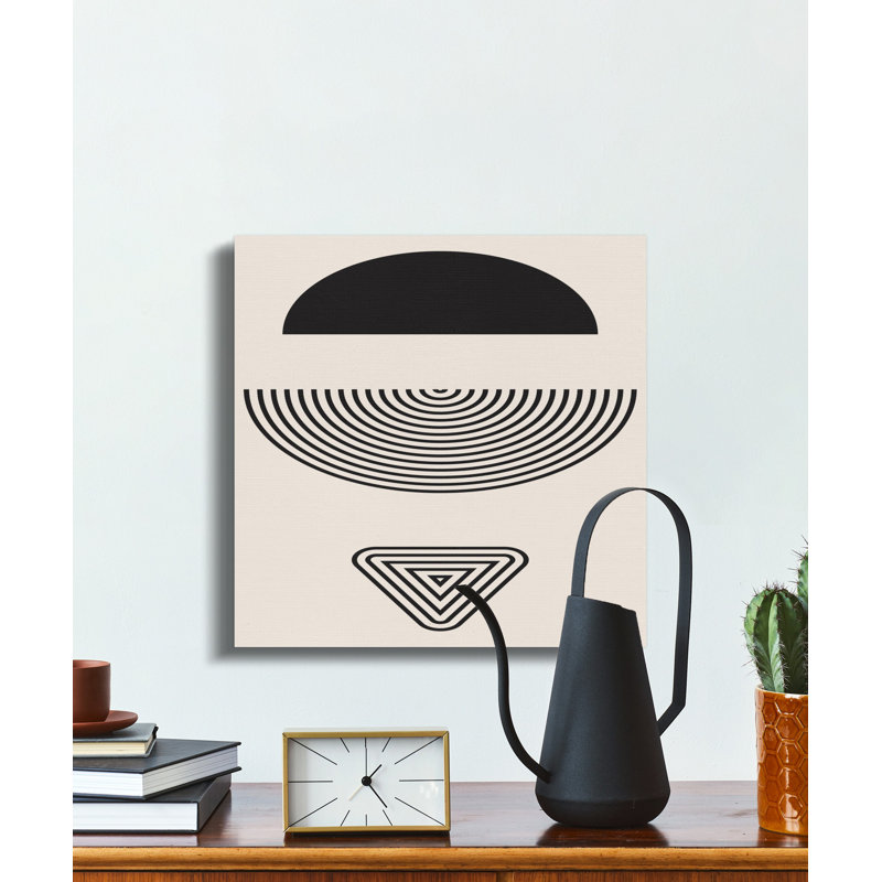 Wrapped Canvas Print Set, 15.24 cm H x 15.24 cm W, Black