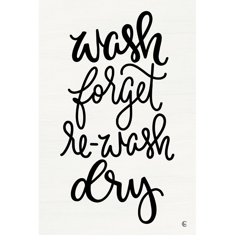 «Wash and Forget» par Fearely Made Creations - impression, H 36 po x l 24 po, No, Toile argentée avec cadre flottant