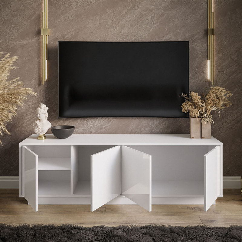 Matthaeus Unfinished TV Stand for TVs up to 65