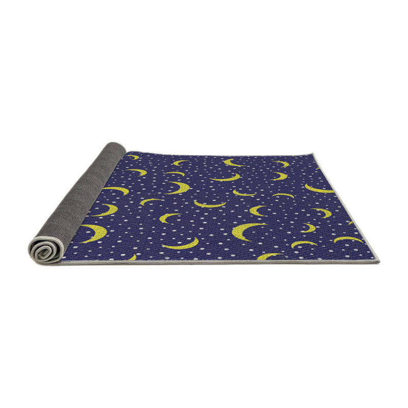 Tapis mauve / jaune Power Loom, Carré 4 pi
