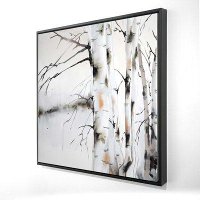«Winter Birches» sur toile