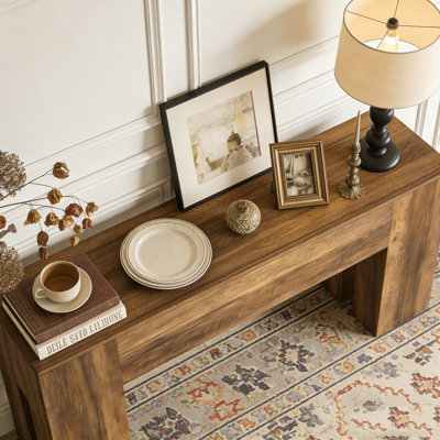 Wooden Console Table Sturdy Sofa Hallway Table