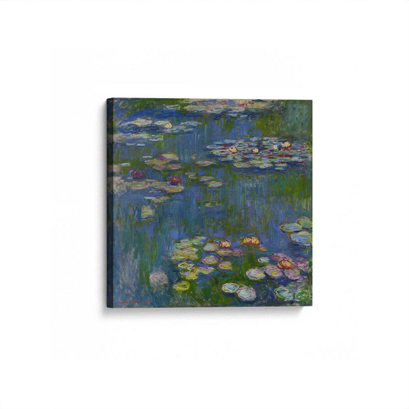 Réflexions de jardin d'eau, Toile tendue, Ne s’applique pas, H 12 po x l 12 po