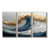Toile naturelle avec cadre flottant