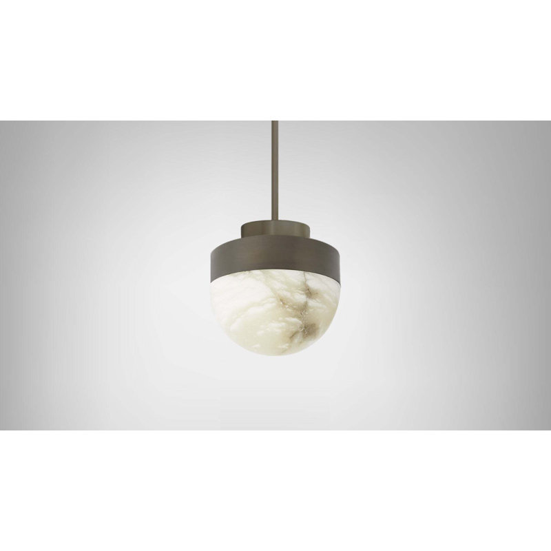 Luminaire suspendu Lucid, Laiton argenté oxydé