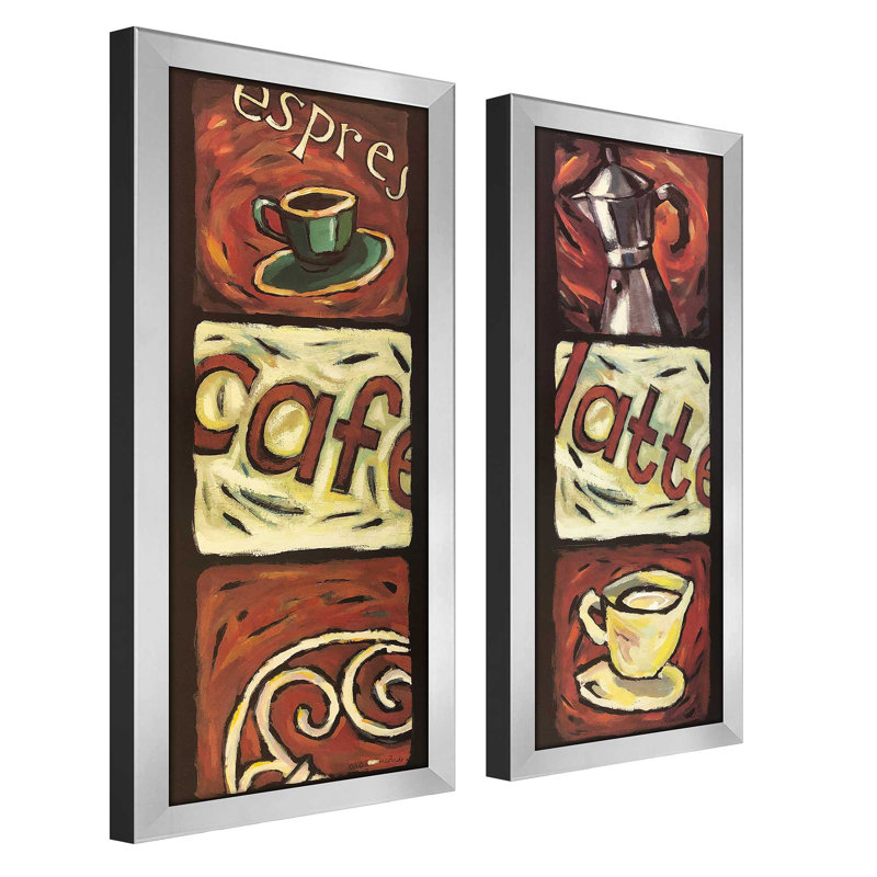 "Coffee Break" 2 Piece Print Under Glass