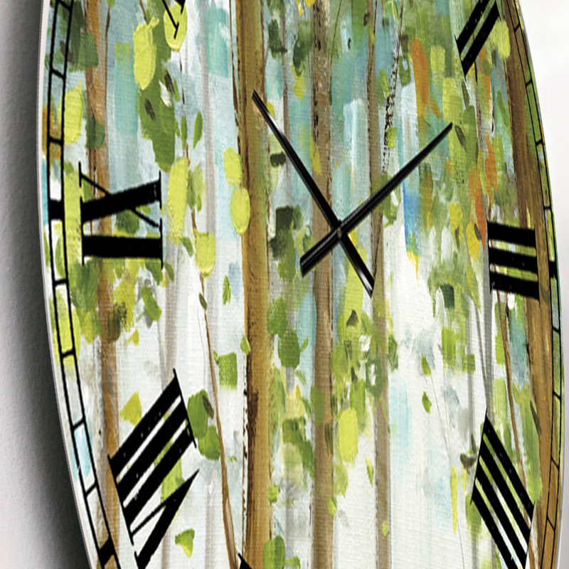 Green Forest Study - Horloge murale traditionnelle, Petit