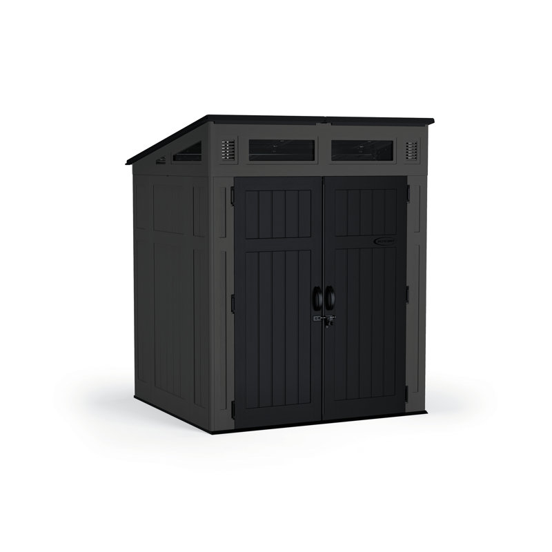Suncast Modernist 6 ft. W x 5 ft. D Resin Vertical Storage Shed