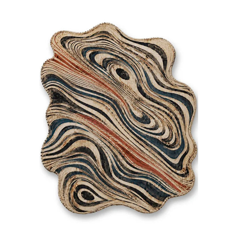 Tapis gris tissé Mosso, 3 pi 11 po x 5 pi 11 po
