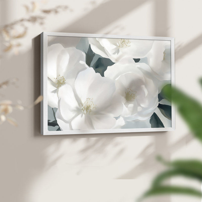 Série florale - XXI - Reproduction encadrée - Restickable