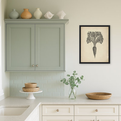 «Carrot Fall Harvest Art» par Josie George, reproduction d'art sur toile encadrée