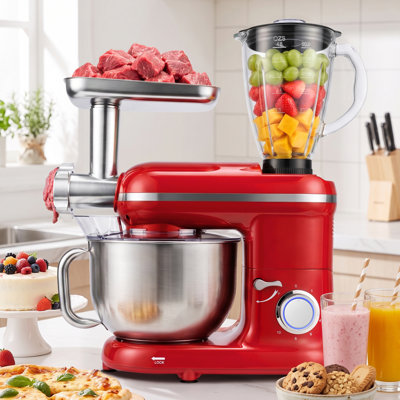 6-Quart Tilt-Head Multifunctional Stand Mixer