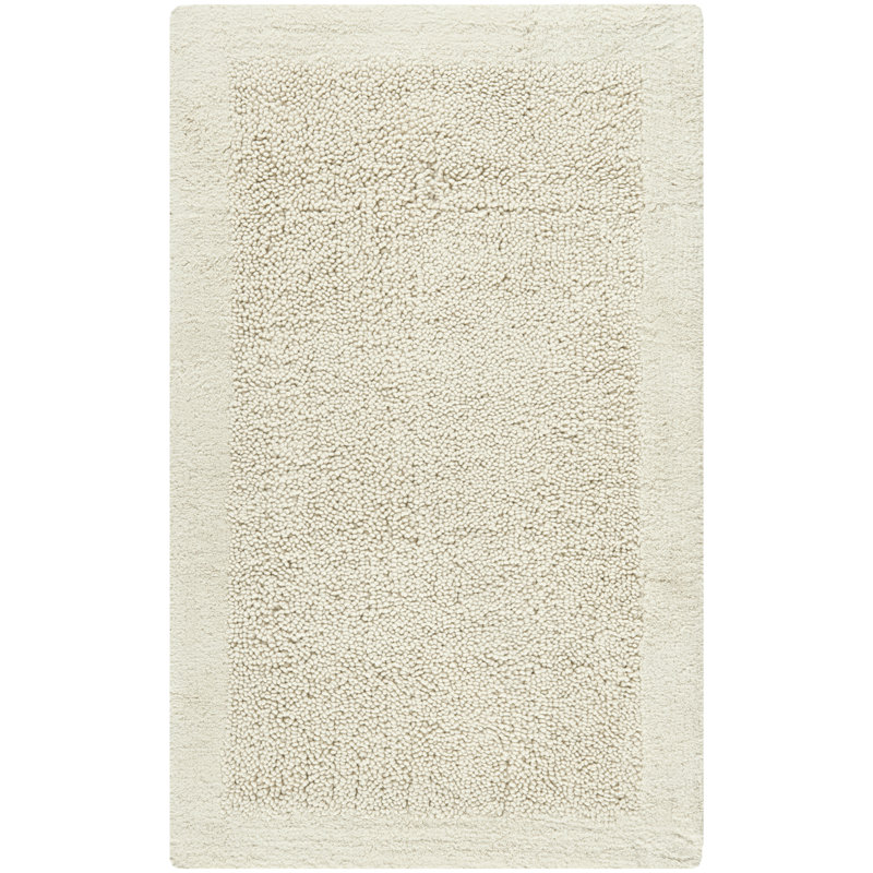 Bublitz Bath Cotton Rug, 21" W x 34" L, Natural