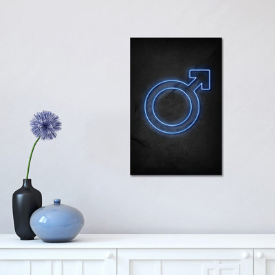 Man Neon by Durro Art - Print on Canvas