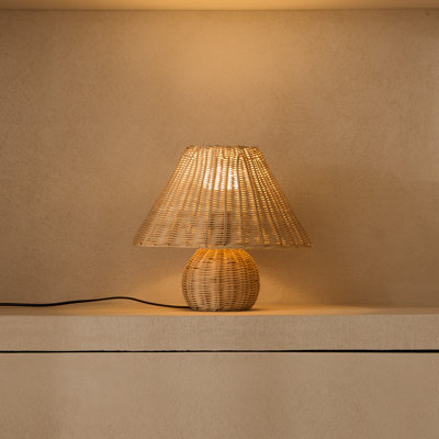 Rattan Handmade Bamboo Table Lamp