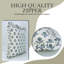 Housse de coussin en tissu de lin blanc cassé, imprimé à la main et à imprimé Fabribine - Genda Pushp-107145509-107145504