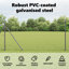 5000 cm W Steel Border Fencing