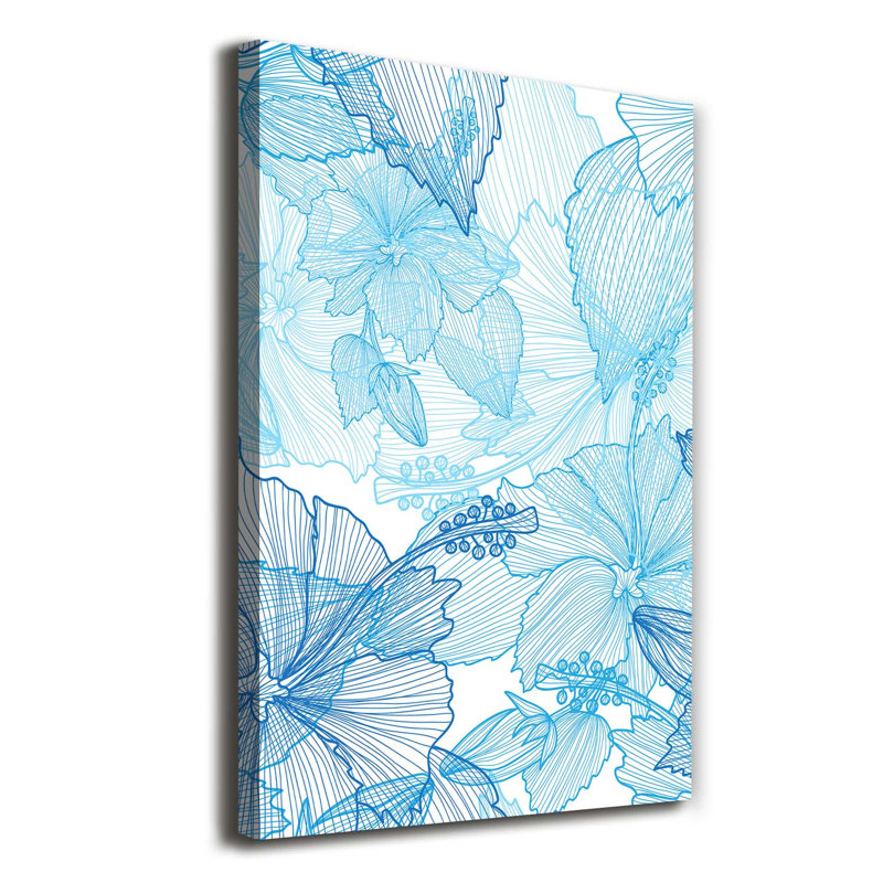 Hawaiian Flowers - Wrapped Canvas Print