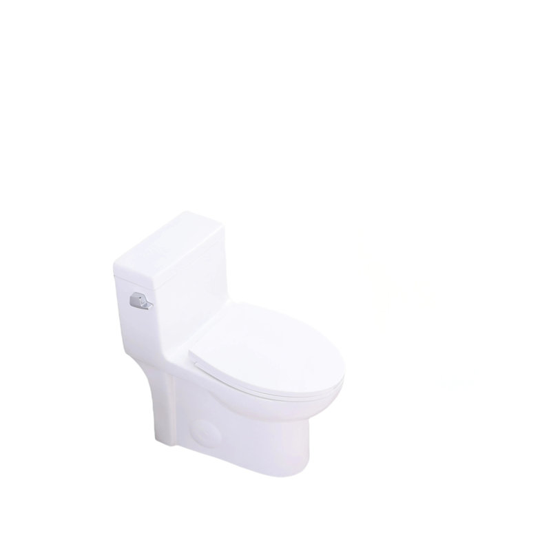 1.28 Side- Toilet, Elongated Comfortable Height, Seat, 1000 Gram Flushing Score, Glossy White 003S, Bathroom Floor Mount Water Saving Elongated, Comfort Height Soft Close Lid, Flushing, Gloss Mounted
