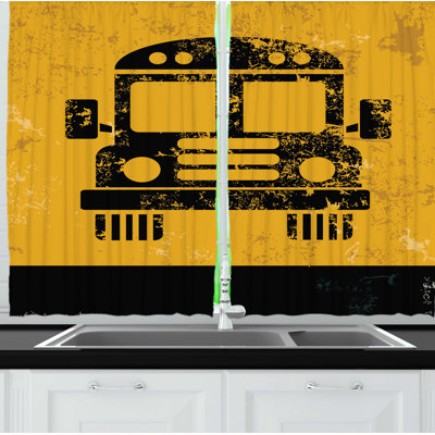 Ruffled Kitchen Curtain
