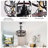 20'' Black Caged Farmhouse Ceiling Fan With Light Kit And Remote Control