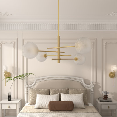 Lustre de salle à manger moderne à 4 lumières réglable Bolten