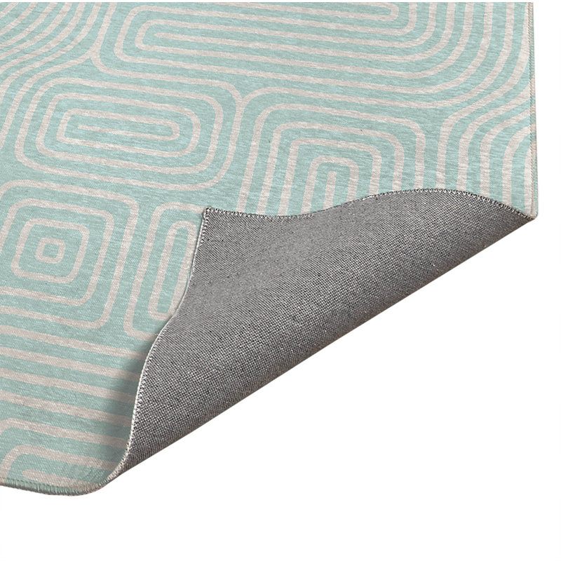 Tapis de bureau léger Timeless Walk, L 3 pi x L 2 pi, Bleu clair