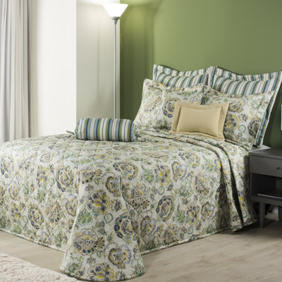 Riverpark Traditional Cotton Floral Bedspread