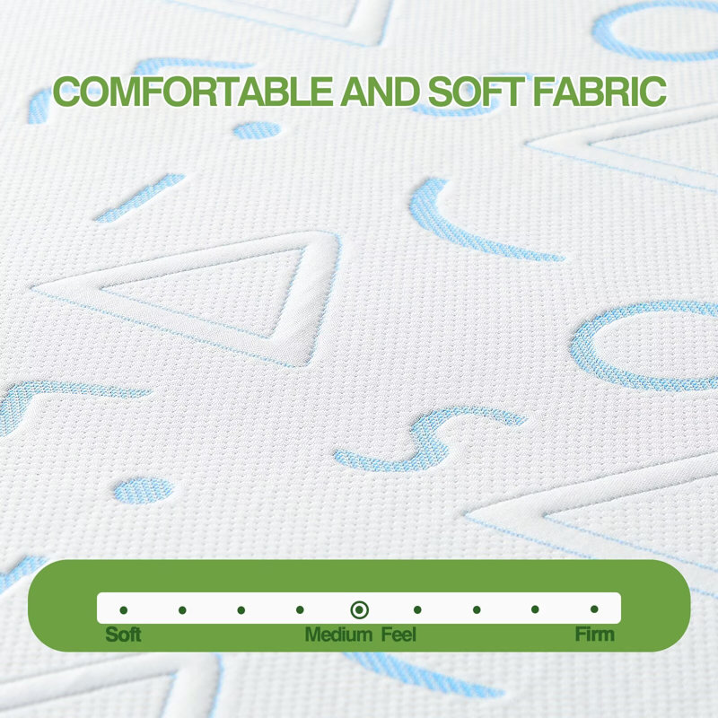 Medium Gel Memory Foam Mattress, Queen, 5"