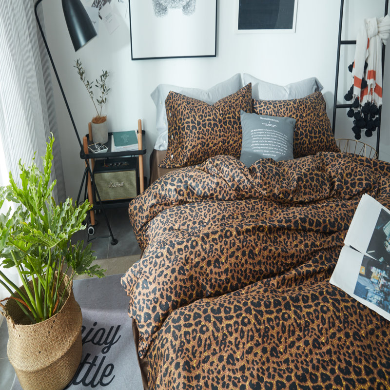 Microfiber Modern Style Comforter Set, King Duvet Cover + 2 King Pillowcases