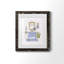 «Sketchy Bath II» - peinture encadrée-1157097760-1157097763