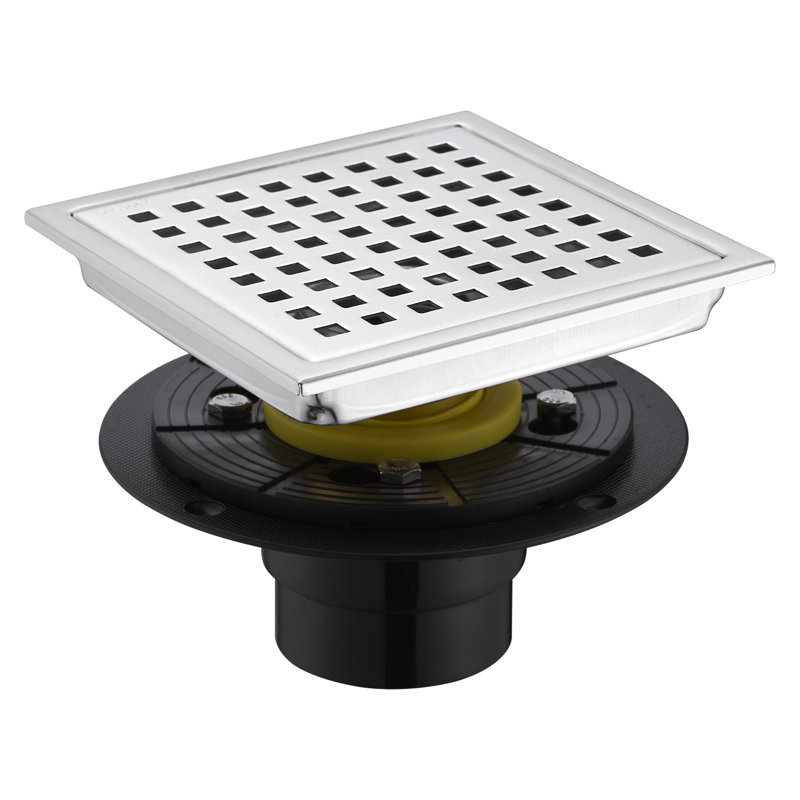 6 in. x 6 in. Shower Floor Drain, Stainless Steel