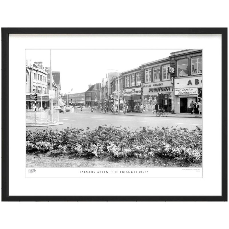 Palmers Green, The Triangle C1965 by Francis Frith - Single Picture Frame Print, 28cm H x 36cm W x 2.3cm D
