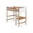 Twin Loft Bed With Desk And Stable Structure - Reliable Choice Size Stylish Bedroom Furniture Elegant