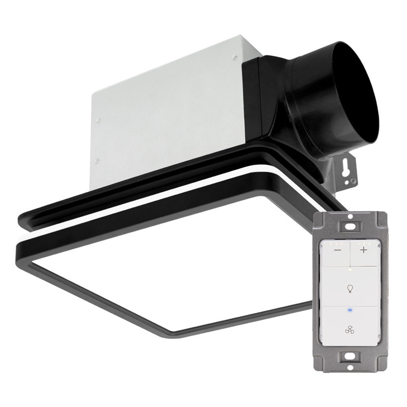 Ventilateur de salle de bain 80 CFM avec lumière DEL et gradateur