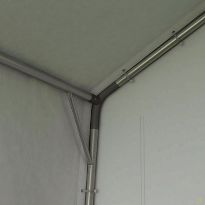 Outsunny 7' X 12' Garden Storage Tent, Heavy Duty Outdoor Shed, Waterproof Portable Shed Storage Shelter With Ventilation Window And Large Door For Bike, Motorcycle, Garden Tools