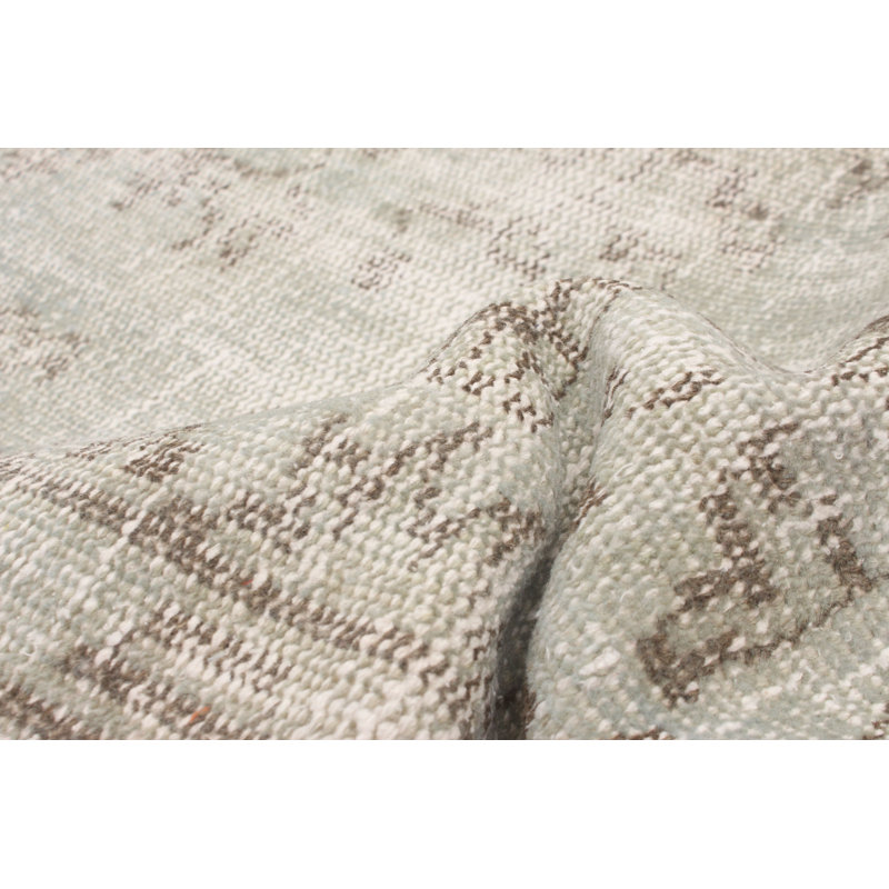 Tapis unique en laine noué à la main de style années 2000 de 5 pi 3 po x 8 pi 6 po Okke