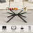 39.37 Inch Rectangular Clear Tempered Glass Coffee Table, Fashion Design Living Room Side Table With Black Metal Legs-179805980