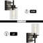 Luminaires de meuble-lavabo noir industriel rétro