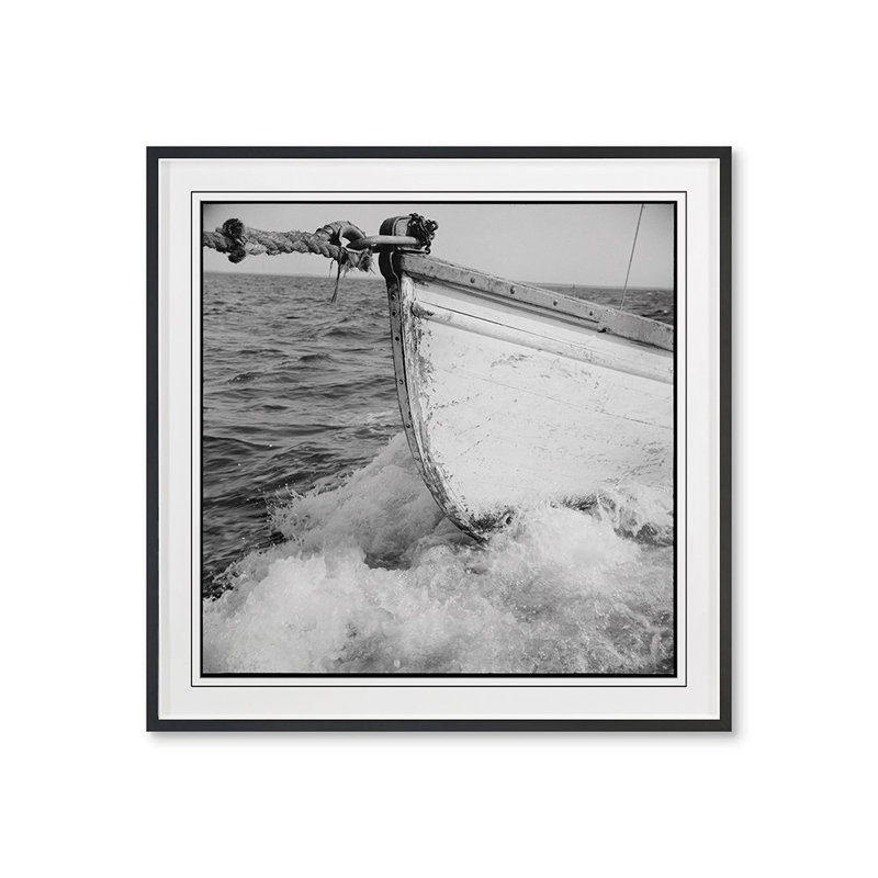Boat Angles 2 Print by Grand Archives, Black Framed, 22" H x 22" W