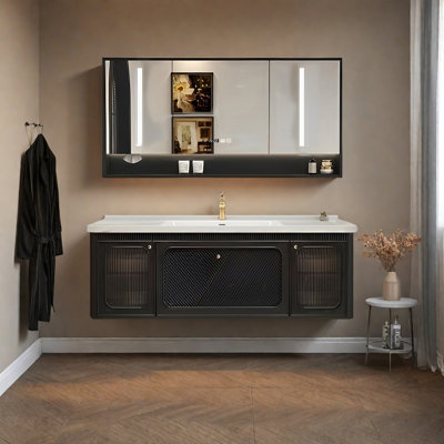 French retro style bathroom cabinet