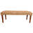 Braided Jute Bench With Wooden Legs